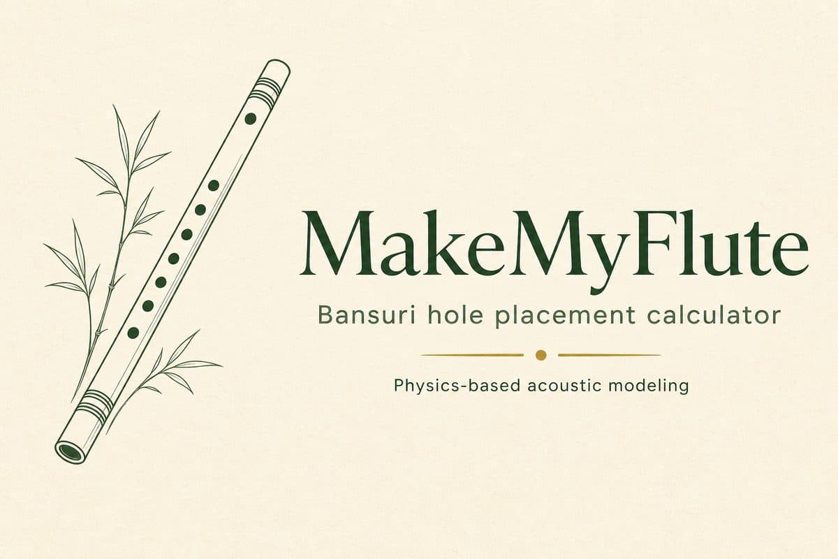 MakeMyFlute — bansuri hole placement calculator
